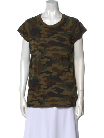 Nili Lotan Printed Scoop Neck T-Shirt