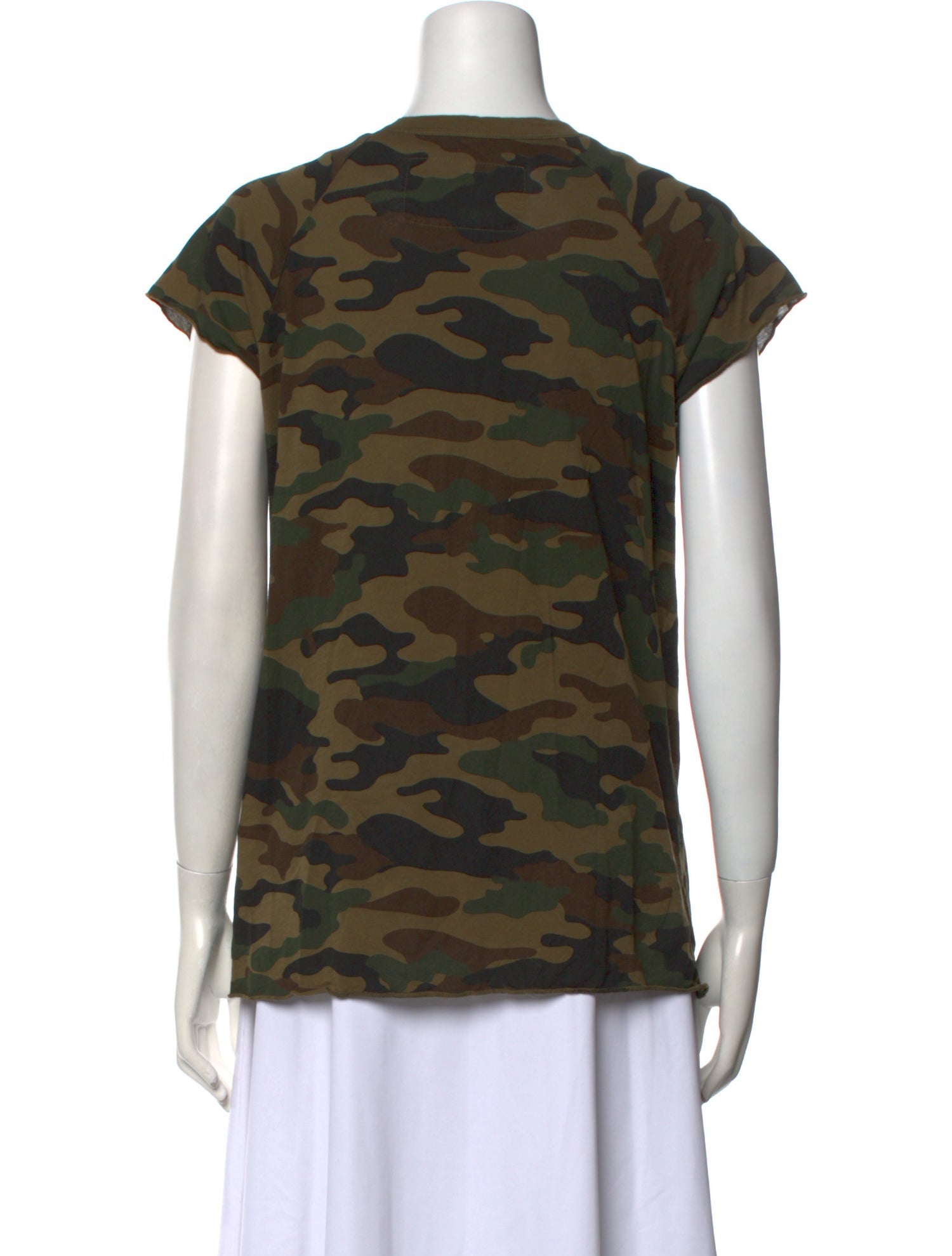 Nili Lotan Printed Scoop Neck T-Shirt