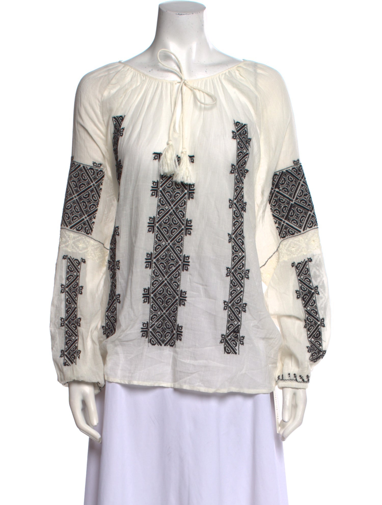 Nili Lotan Printed Scoop Neck Tunic