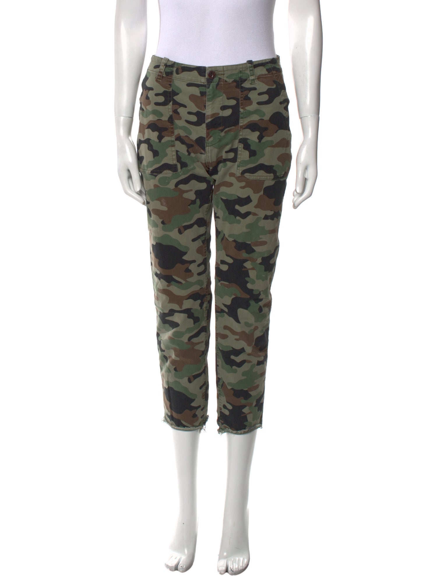 Nili Lotan Camouflage Print Straight Leg Pants