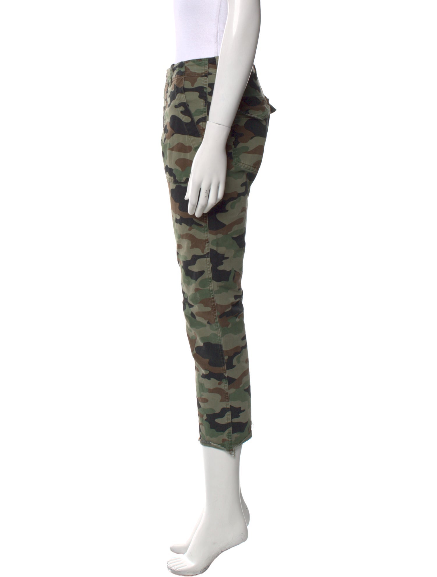 Nili Lotan Camouflage Print Straight Leg Pants
