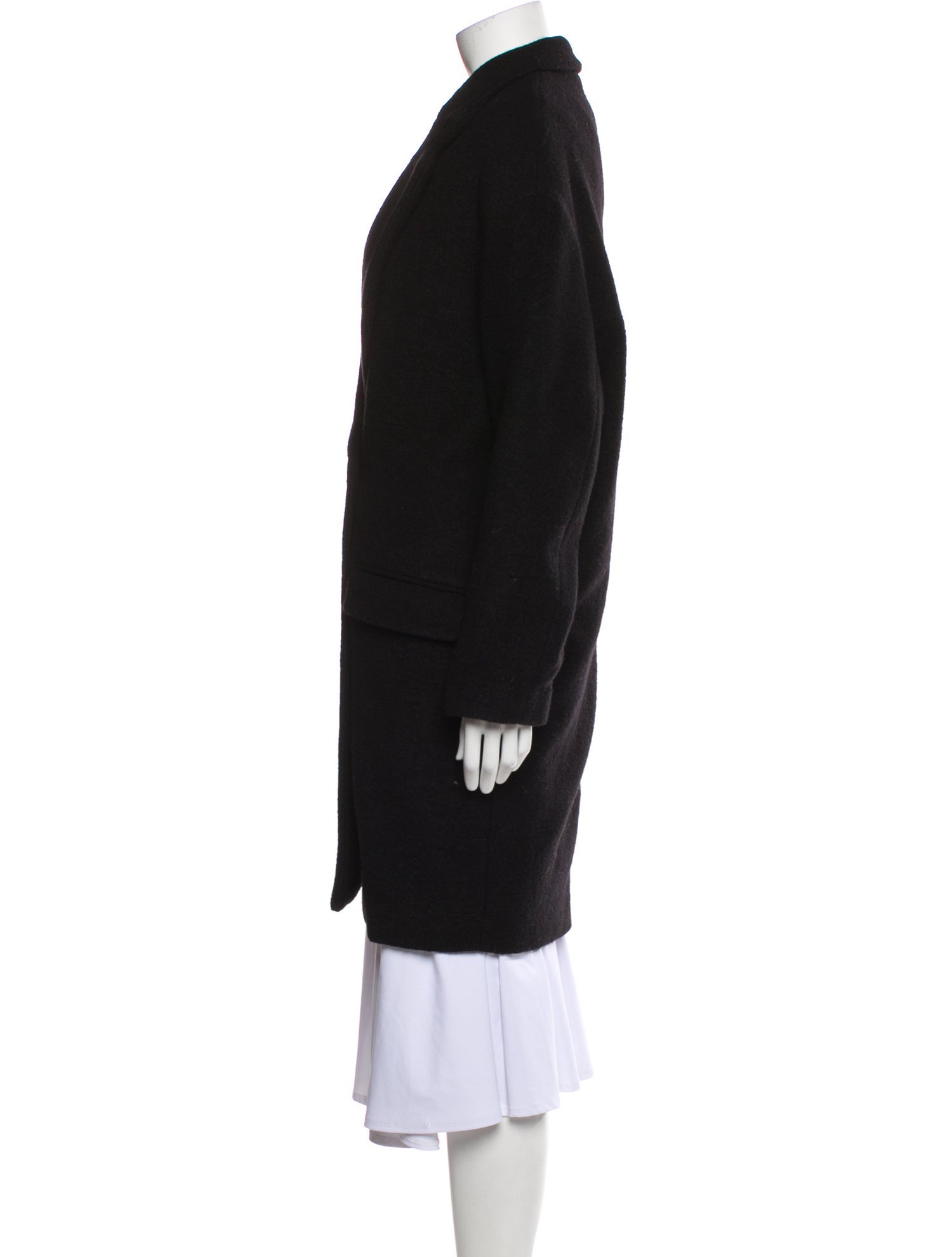 Nili Lotan Virgin Wool Faux Fur Coat