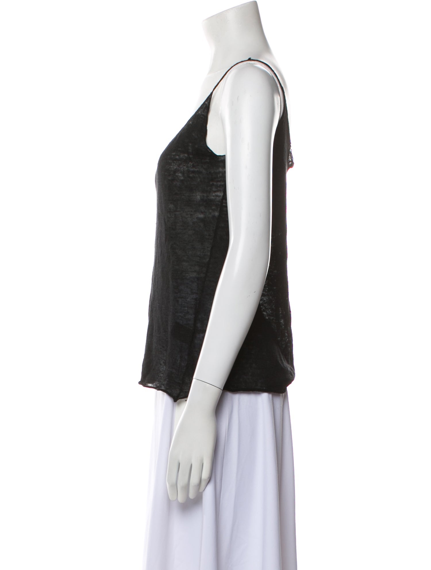 Nili Lotan Linen V-Neck Top