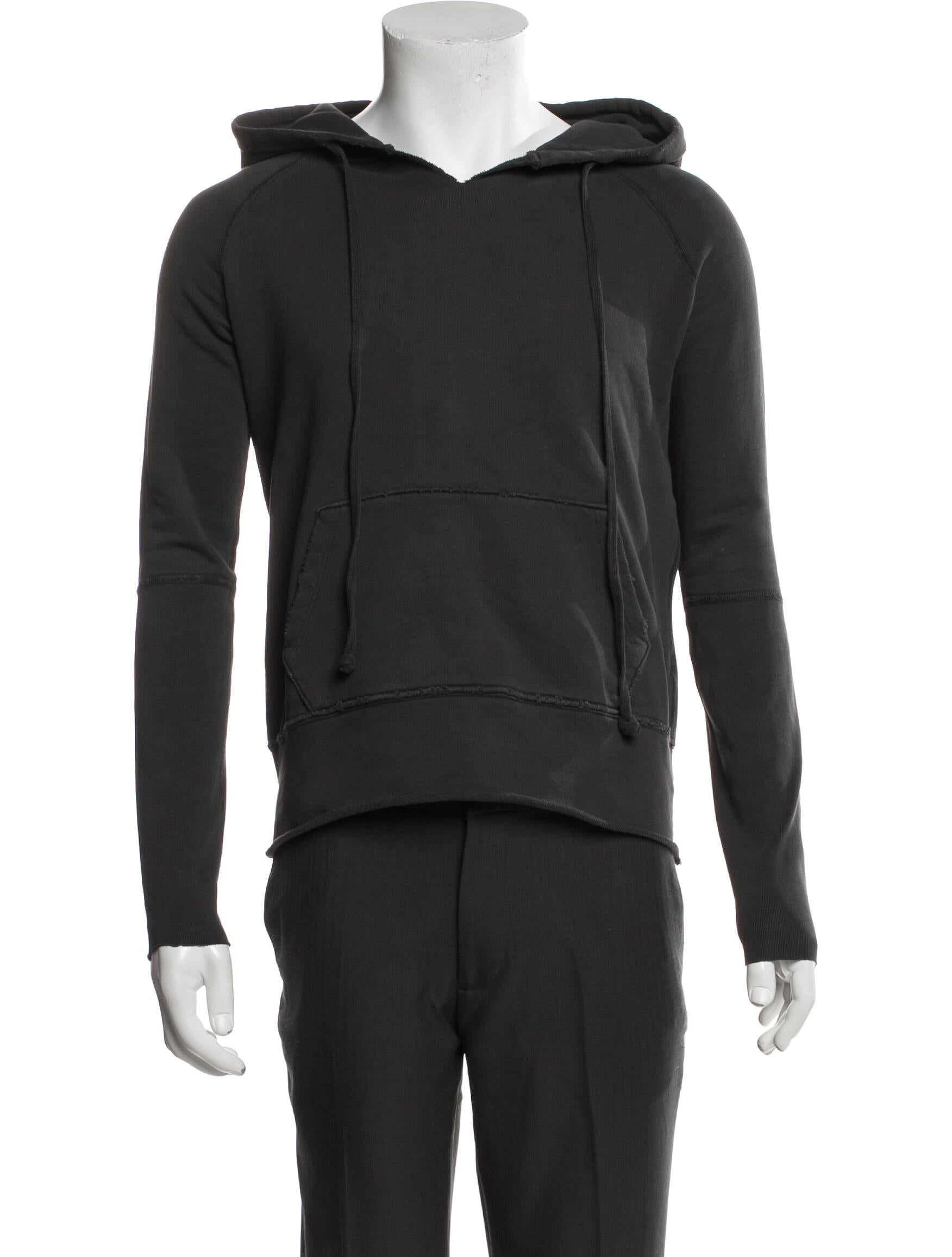 Nili Lotan V-Neck Long Sleeve Hoodie