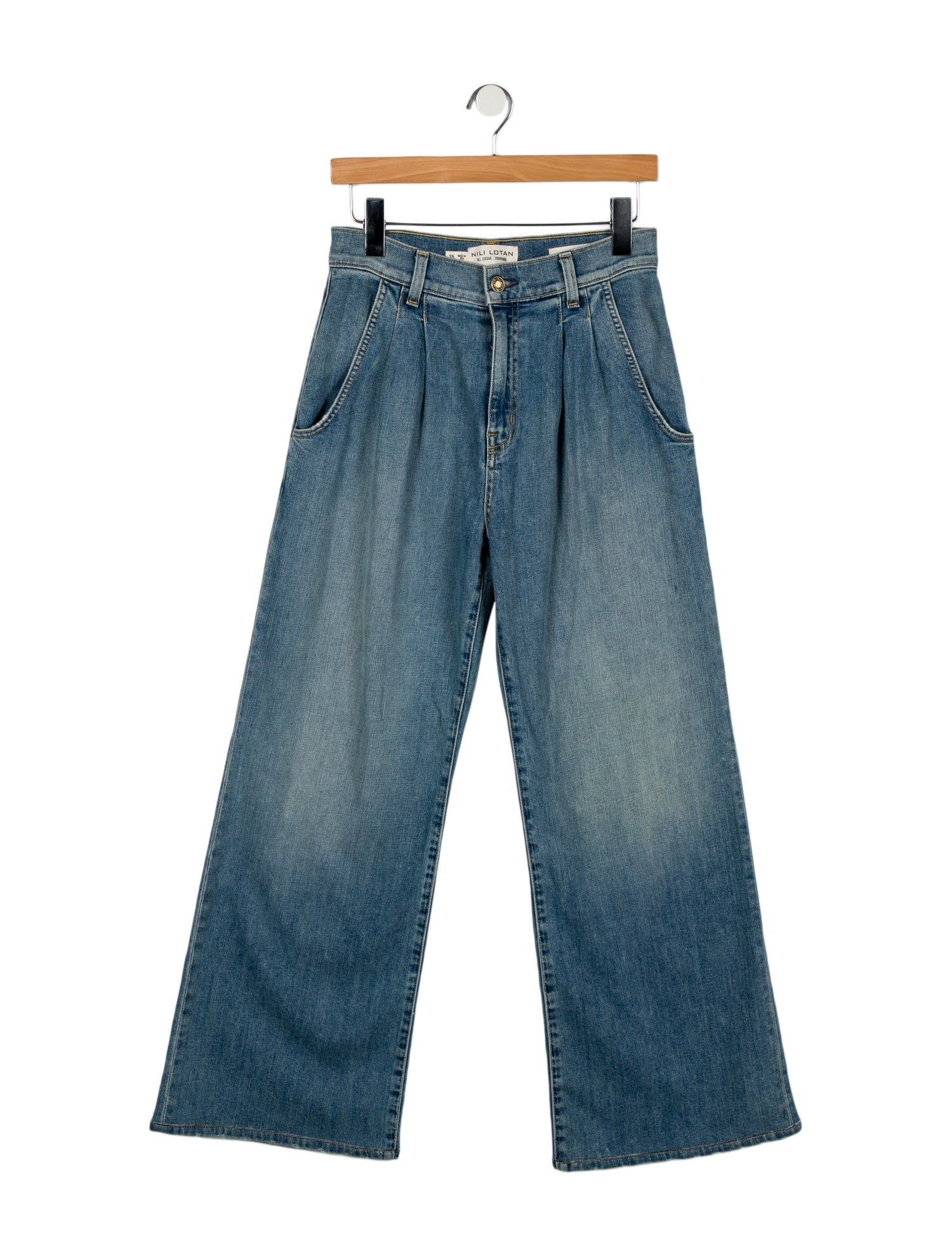 Nili Lotan High-Rise Wide Leg Jeans