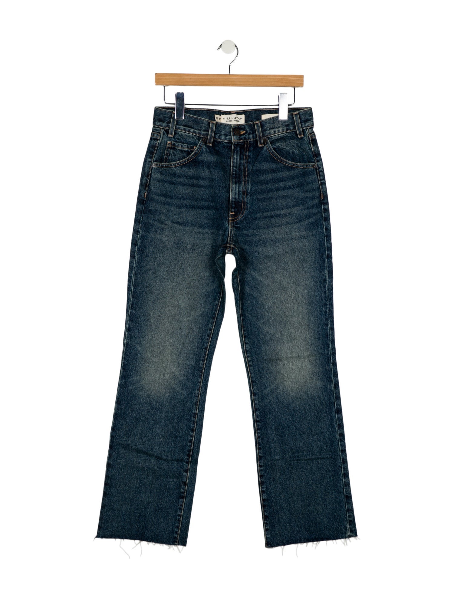 Nili Lotan High-Rise Straight Leg Jeans