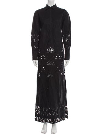 Nili Lotan Lace Pattern Long Dress