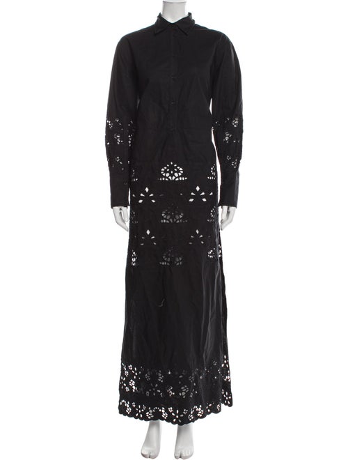 Nili Lotan Lace Pattern Long Dress