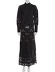 Nili Lotan Lace Pattern Long Dress