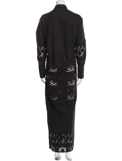 Nili Lotan Lace Pattern Long Dress