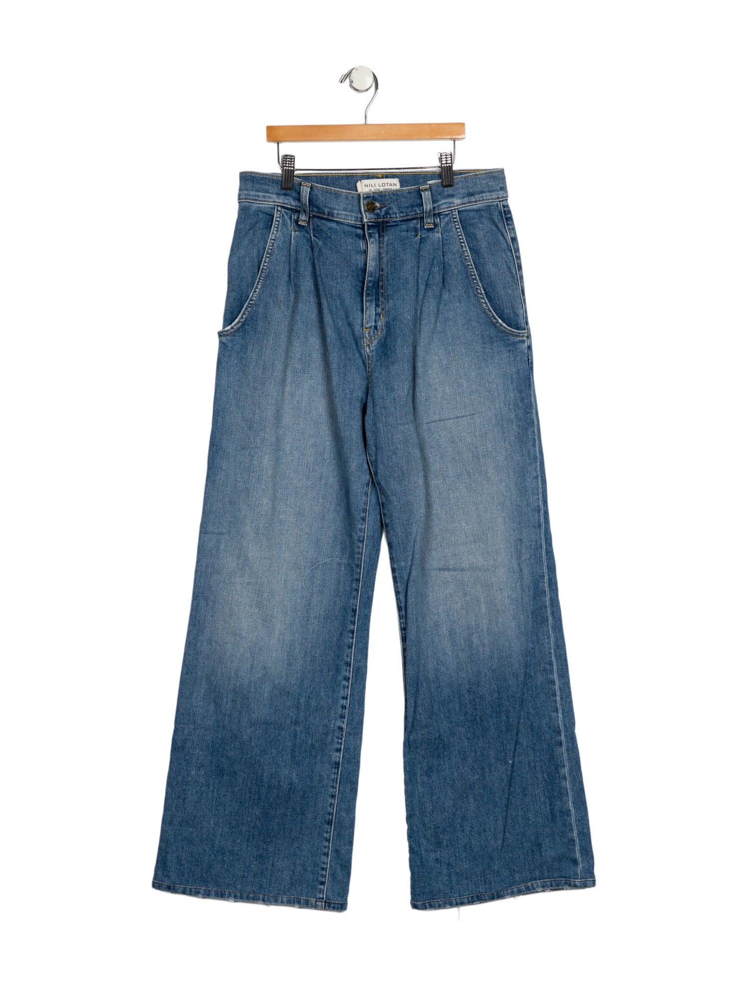 Nili Lotan High-Rise Wide Leg Jeans