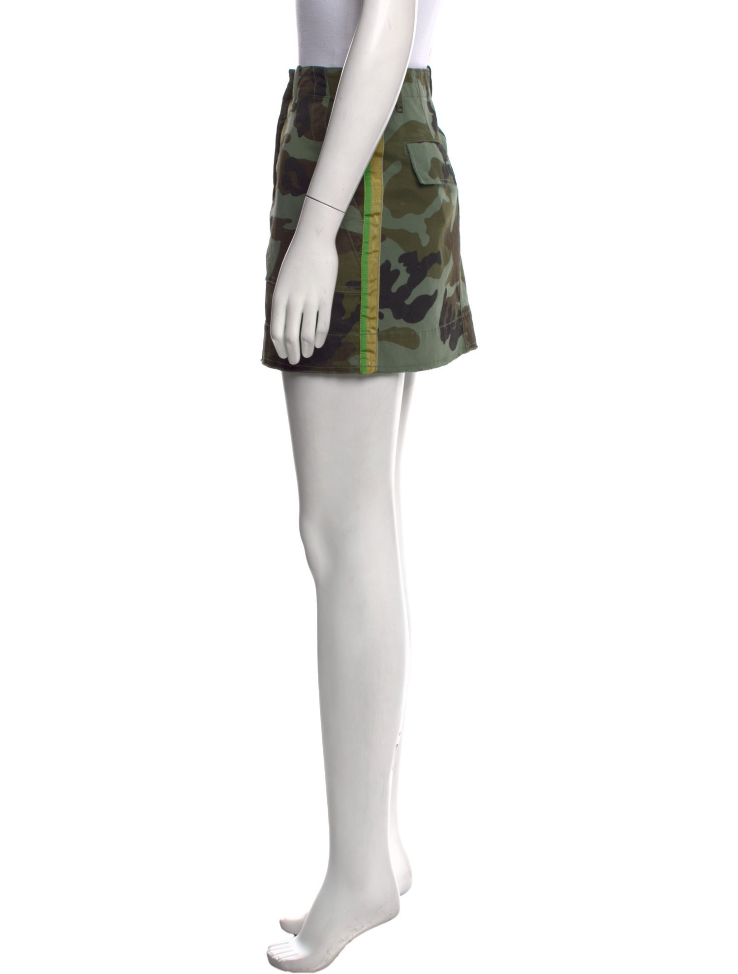 Nili Lotan Camouflage Print Mini Skirt