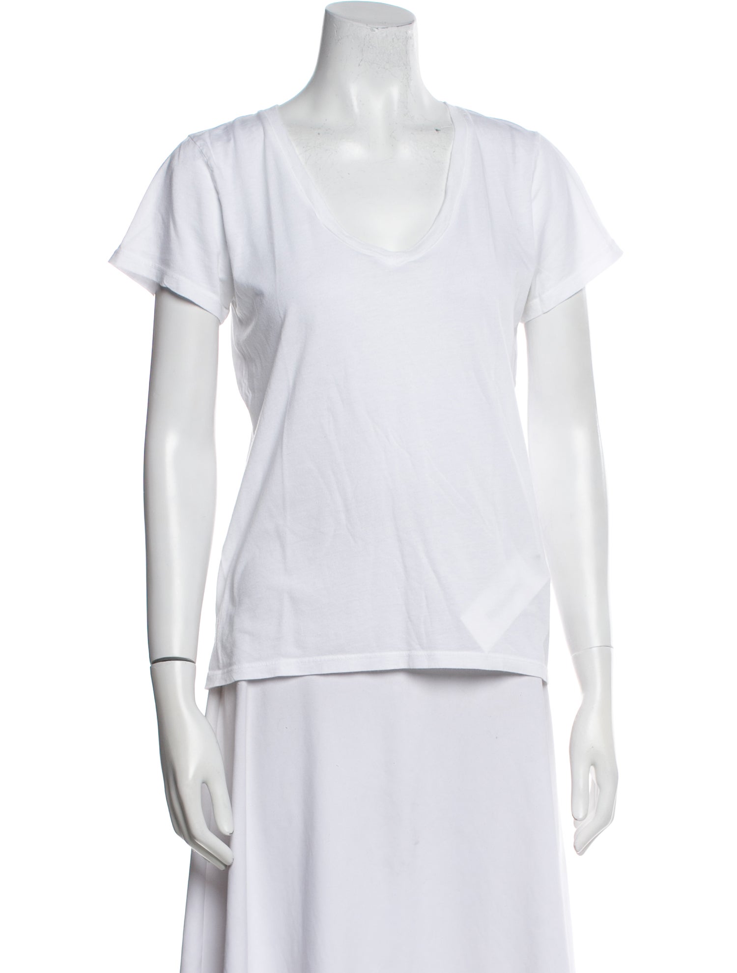 Nili Lotan Scoop Neck Short Sleeve T-Shirt