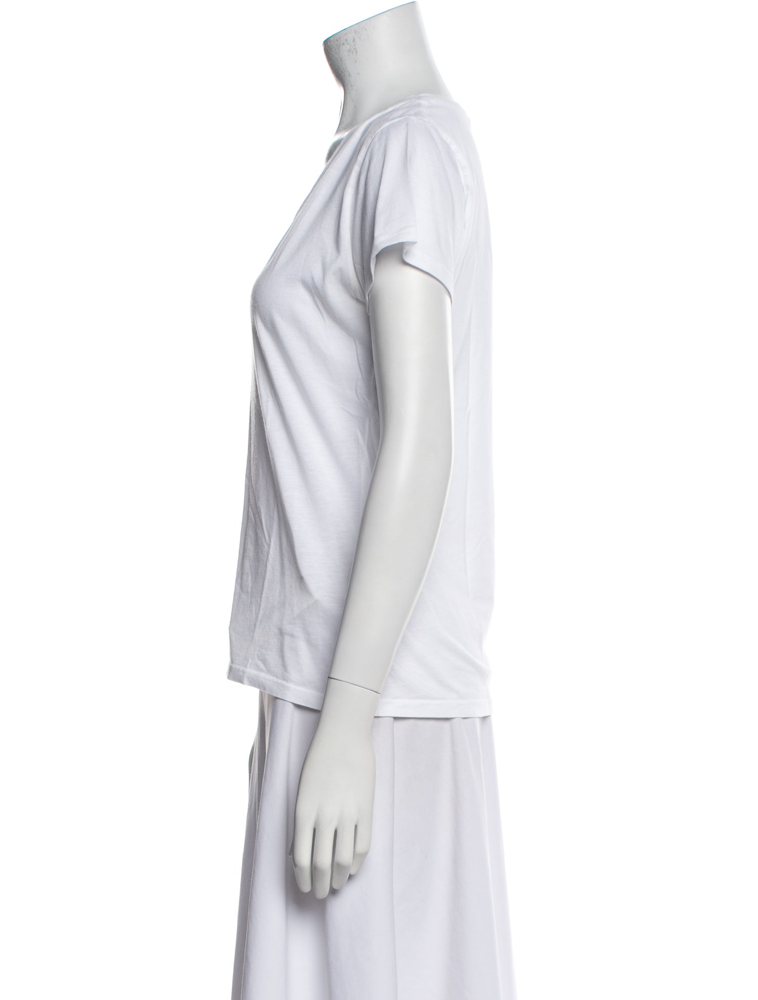 Nili Lotan Scoop Neck Short Sleeve T-Shirt