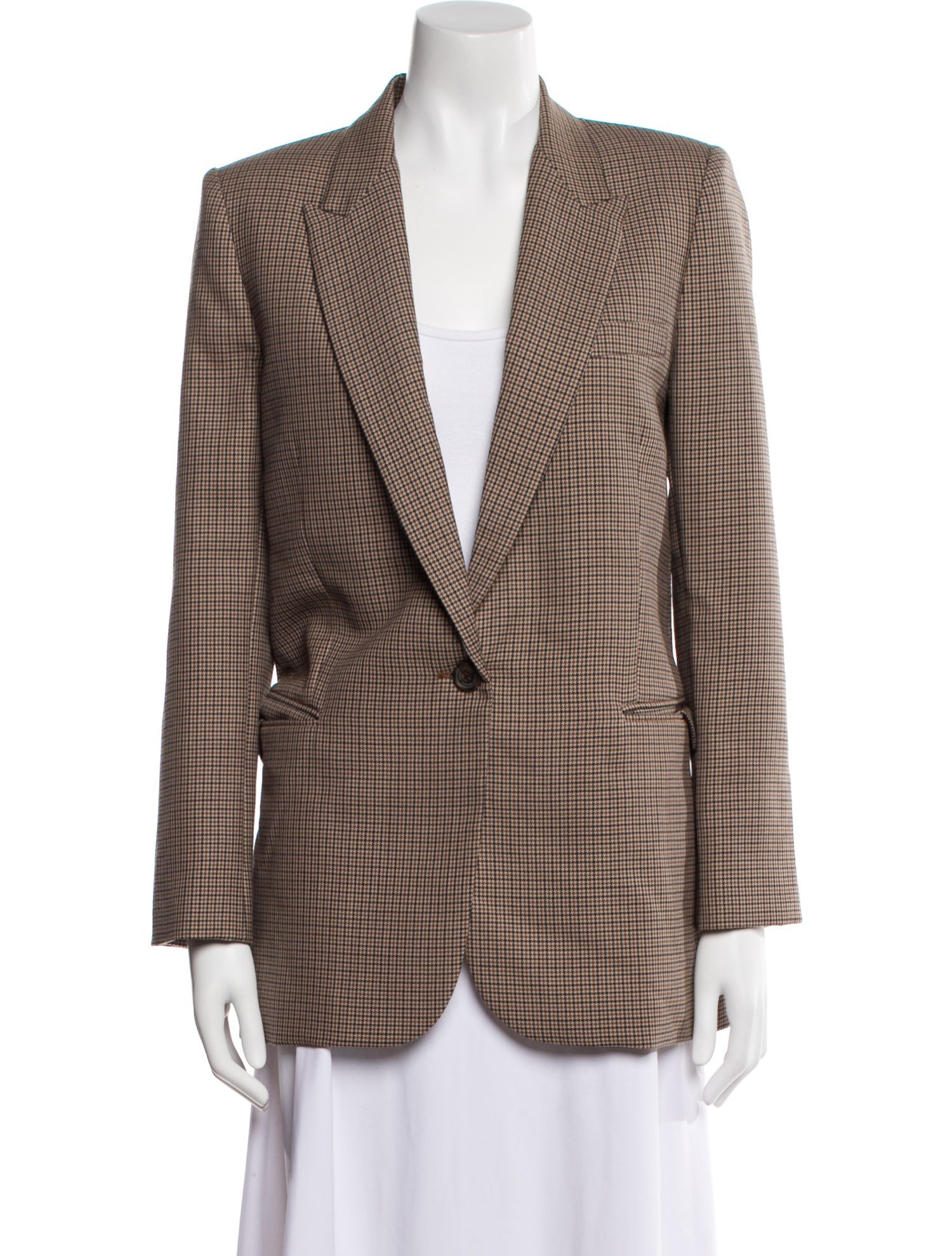 Nili Lotan Plaid Print Blazer