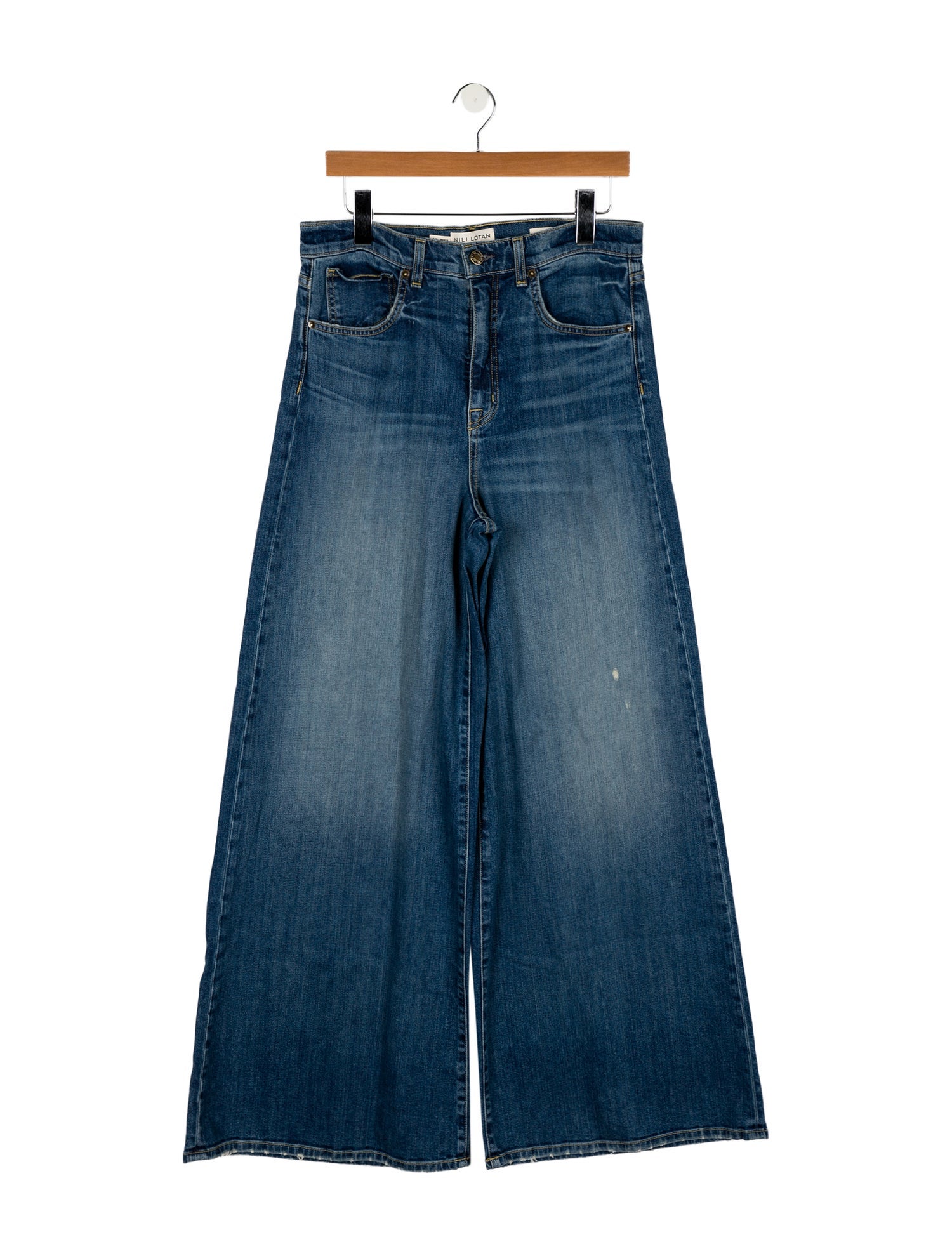 Nili Lotan High-Rise Wide Leg Jeans