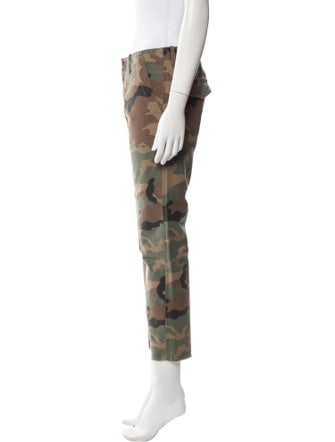 Nili Lotan Camouflage Print Skinny Leg Pants