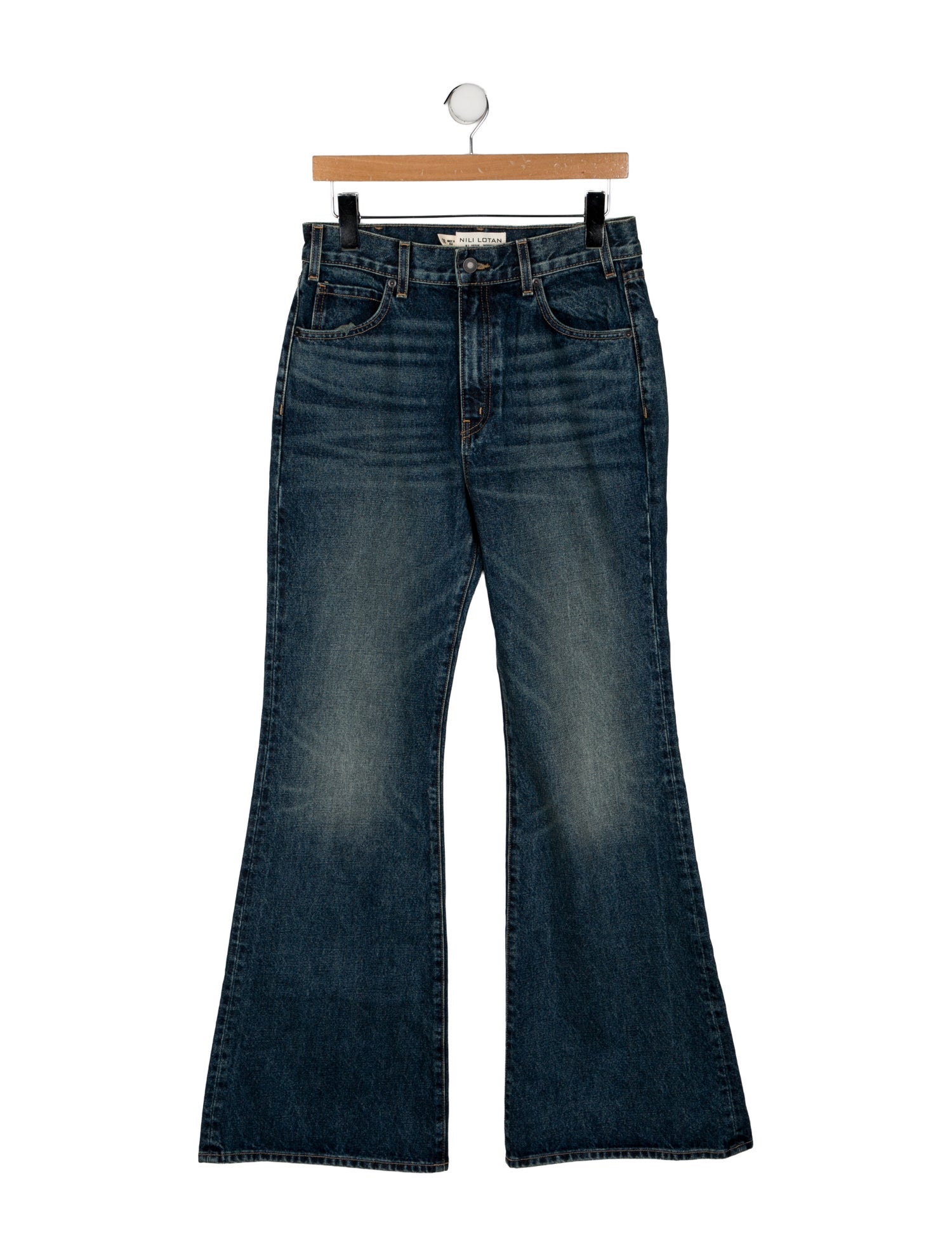 Nili Lotan High-Rise Wide Leg Jeans