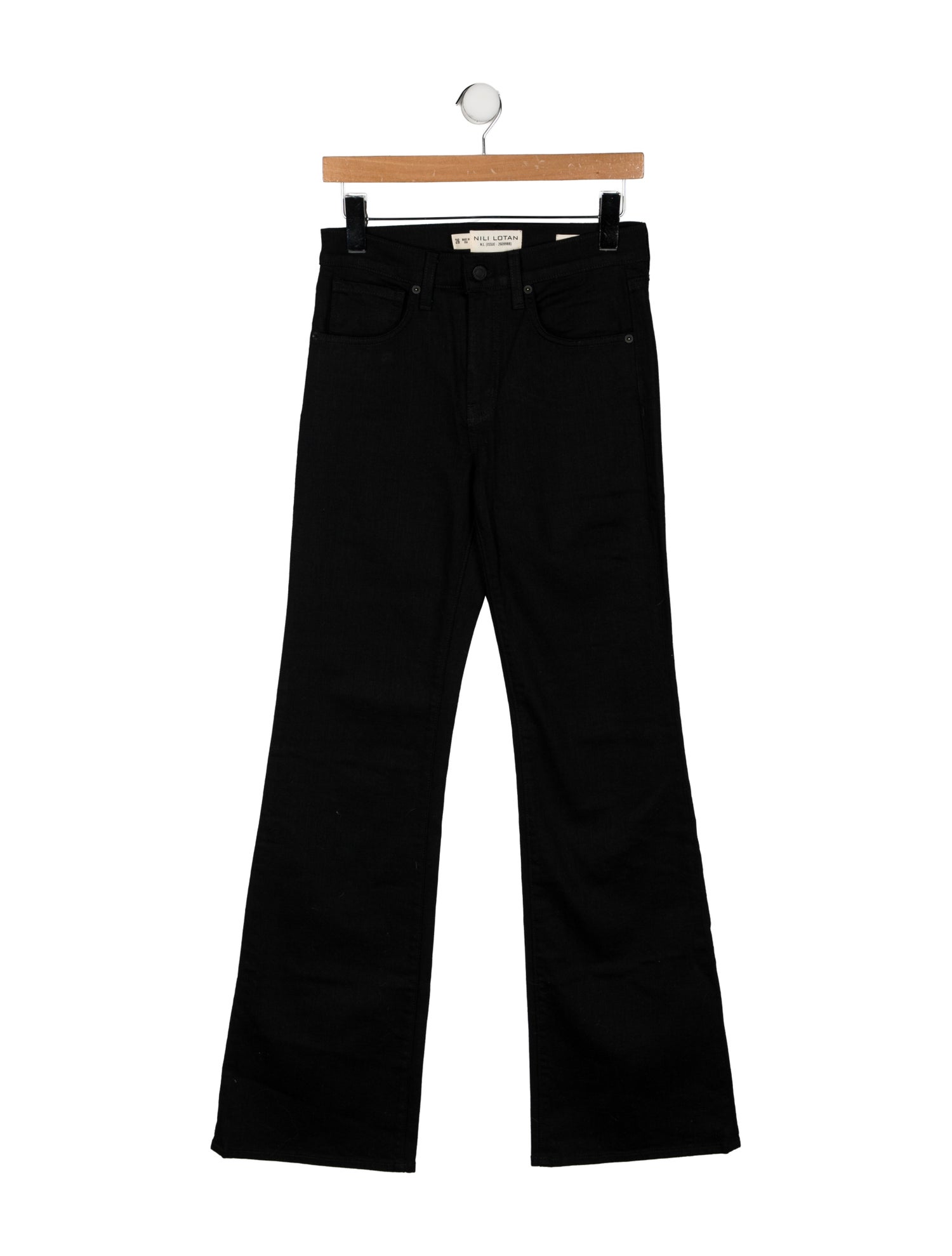 【Toteme】 High-riseワイドレッグパンツ TOTEME High-Rise Wide Leg Jeans - Black, 11.5