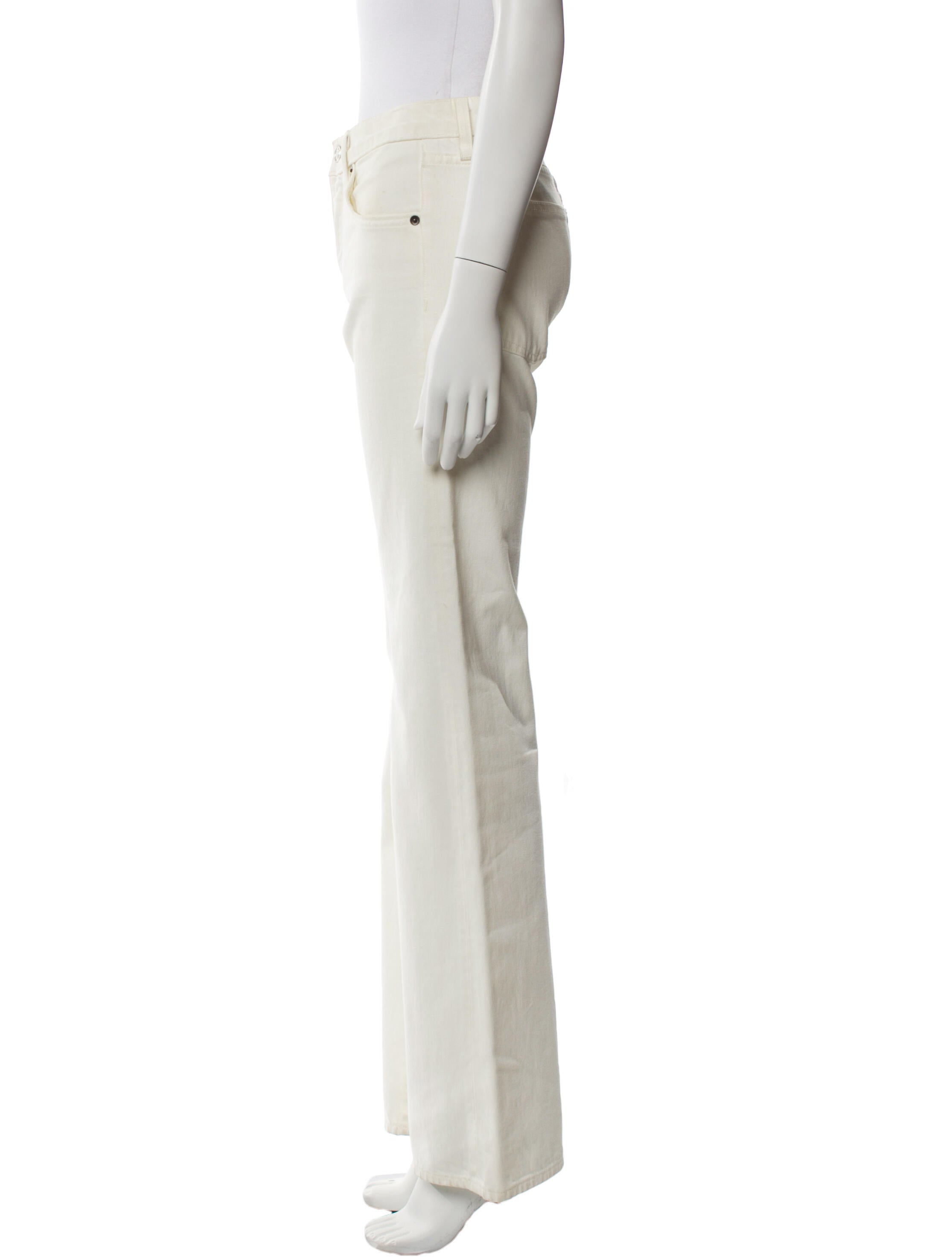 Nili Lotan Mid-Rise Wide Leg Jeans