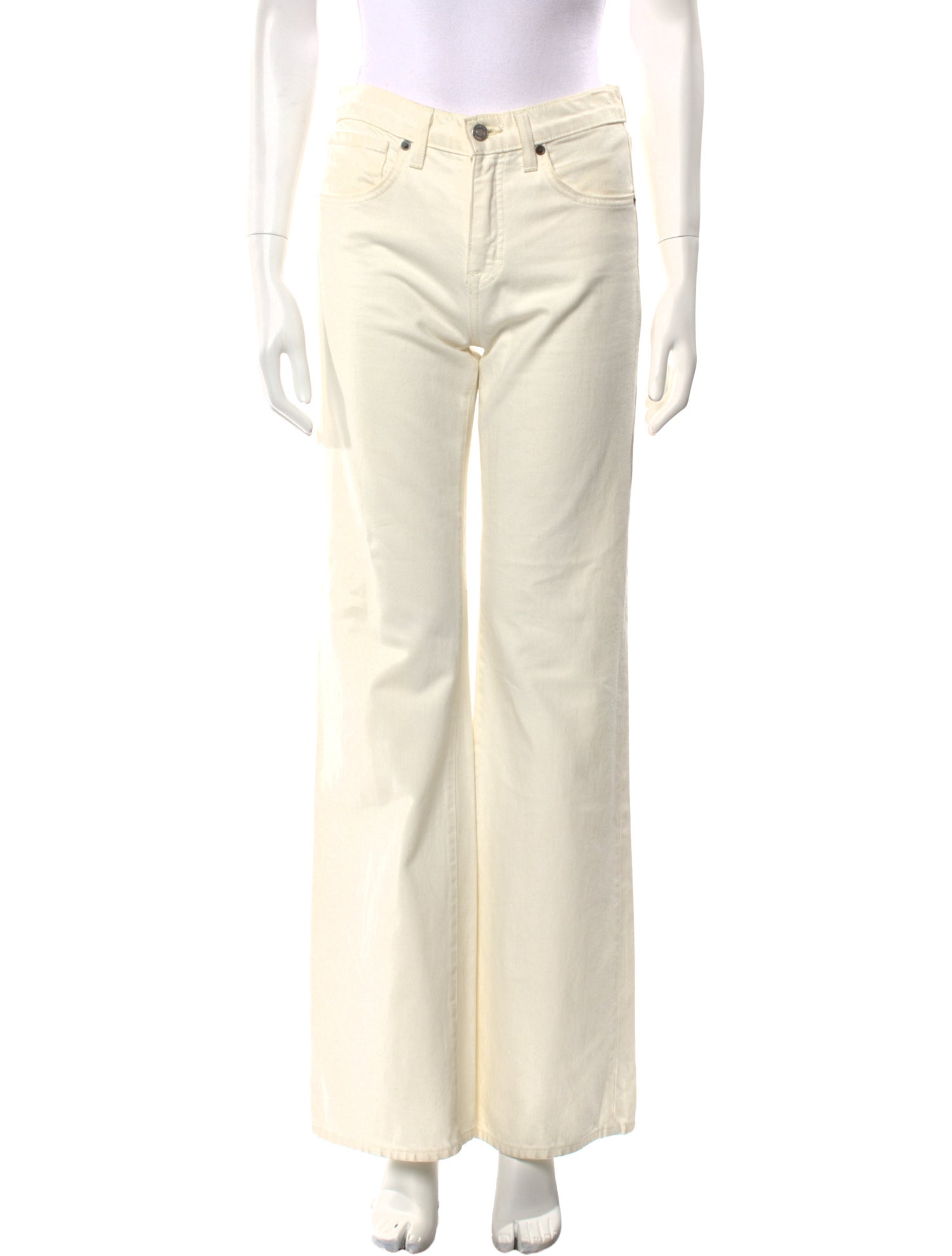 Nili Lotan Mid-Rise Wide Leg Jeans