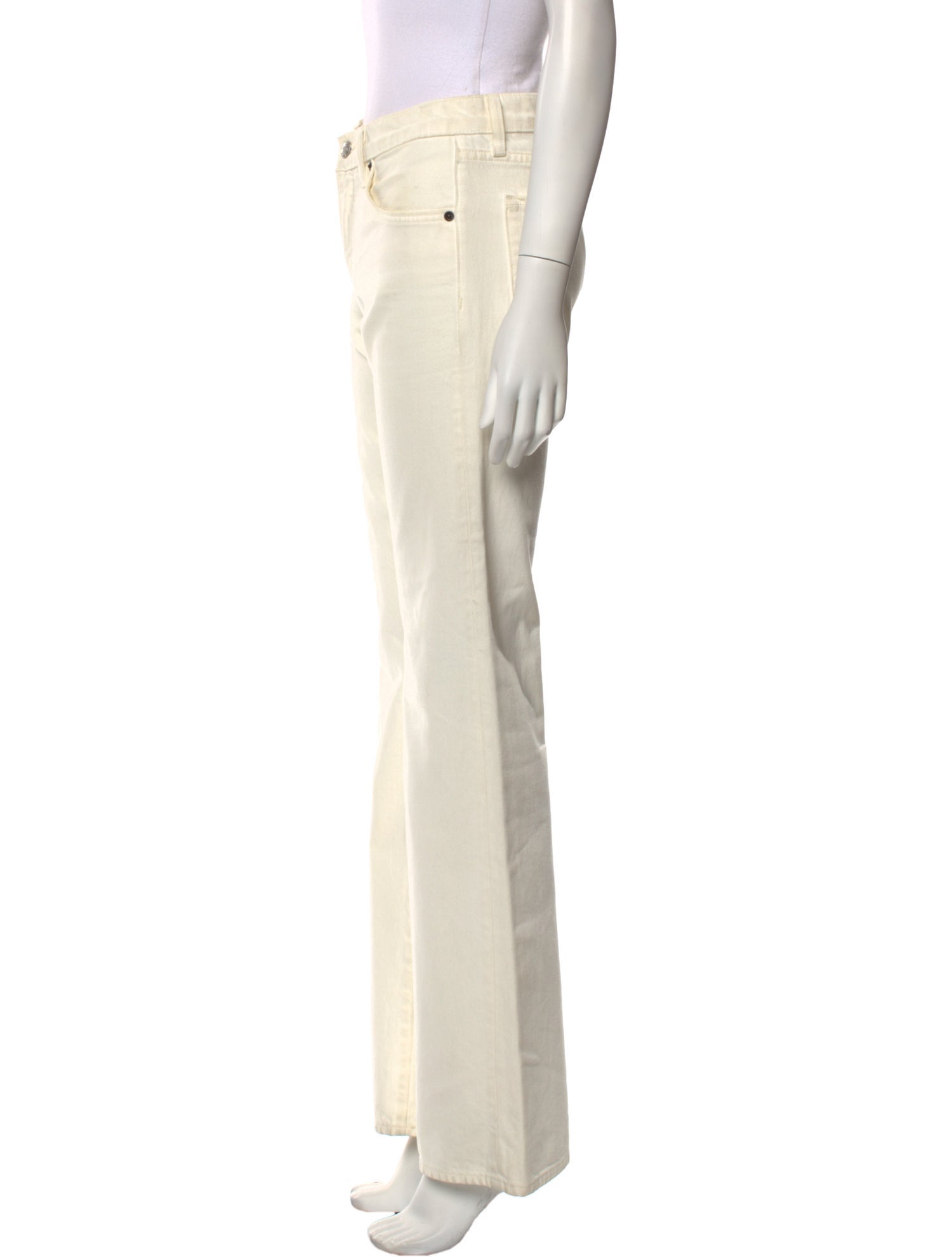 Nili Lotan Mid-Rise Wide Leg Jeans