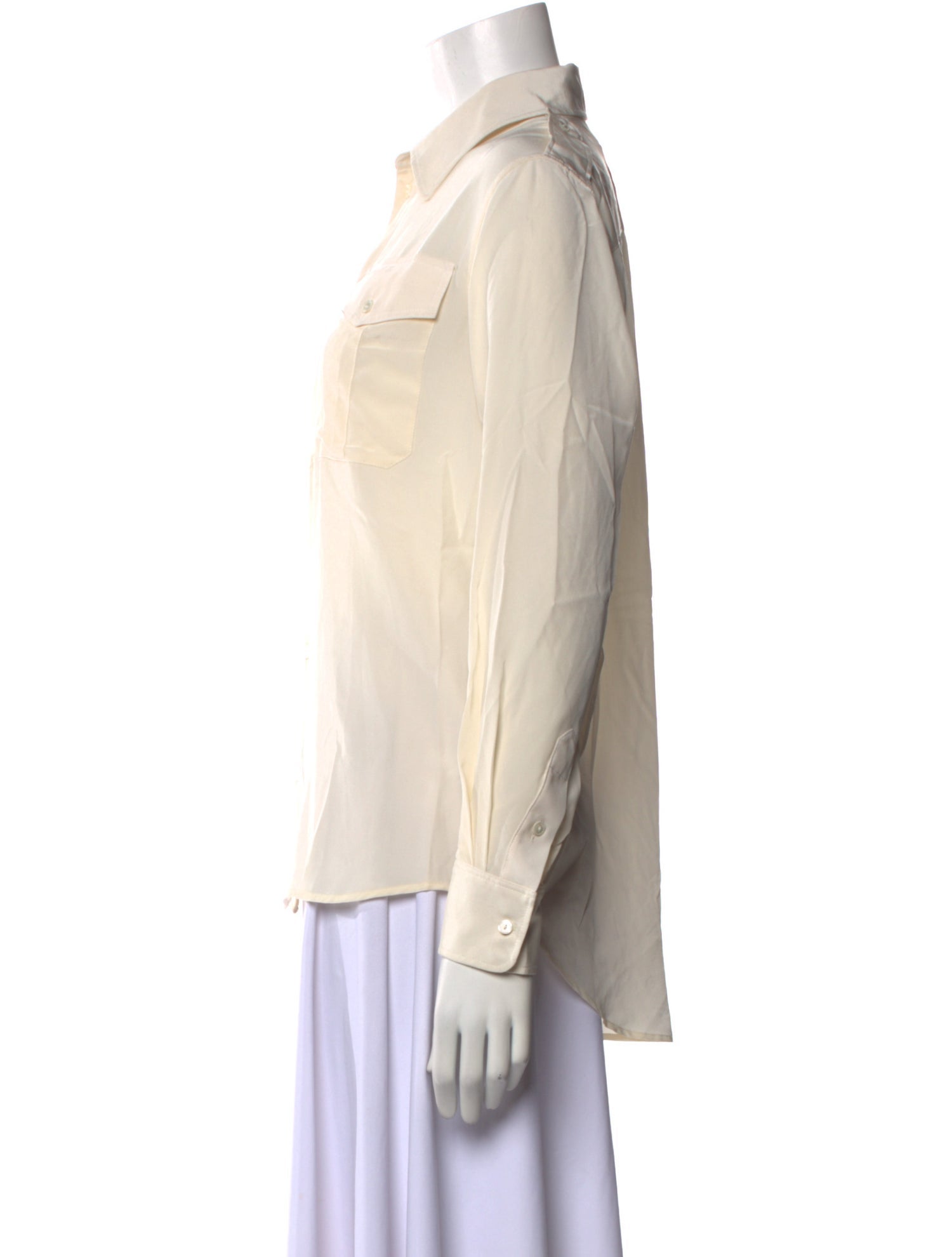 Nili Lotan Long Sleeve Button-Up Top