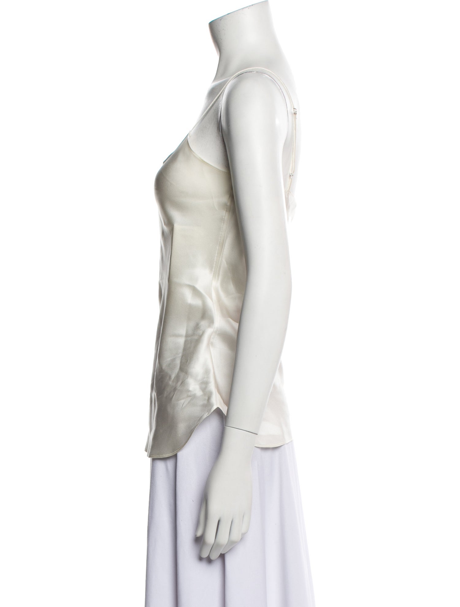 Nili Lotan Silk Scoop Neck Top