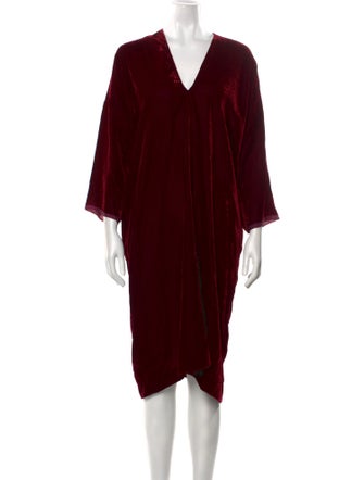 Nili Lotan V-Neck Knee-Length Dress