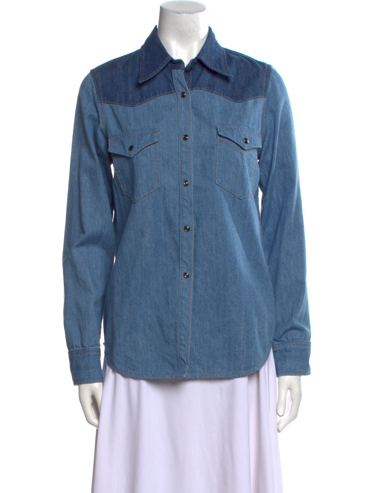 Nili Lotan Long Sleeve Button-Up Top