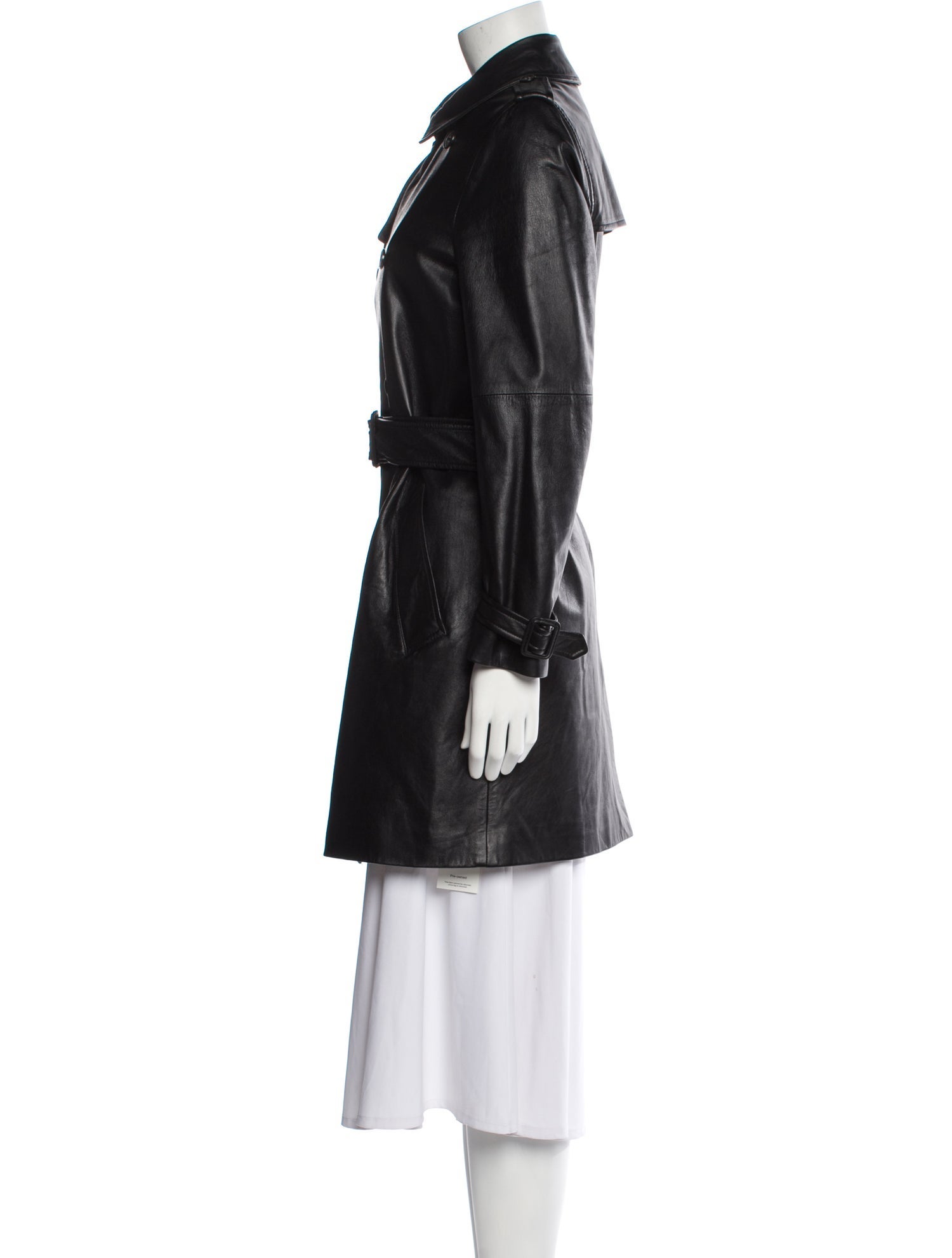 Nili Lotan Lambskin Trench Coat