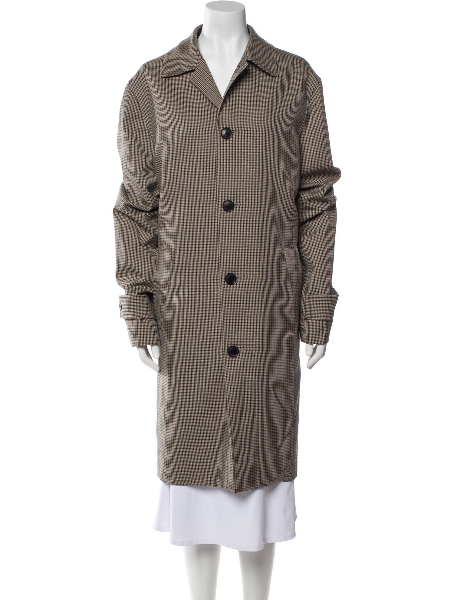 Nili Lotan Plaid Print Coat