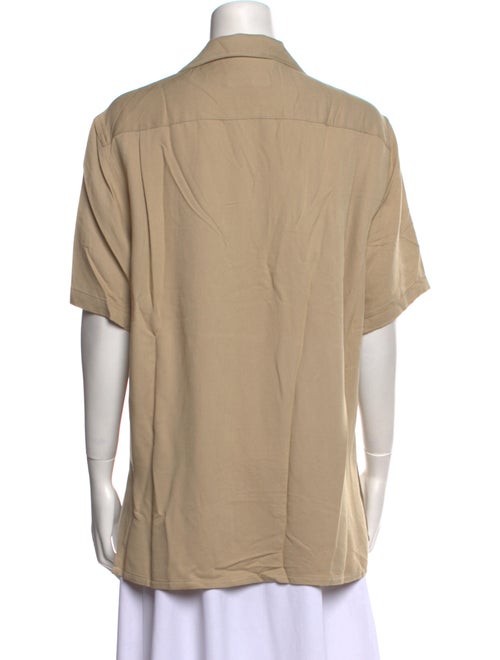 Nili Lotan Short Sleeve Button-Up Top