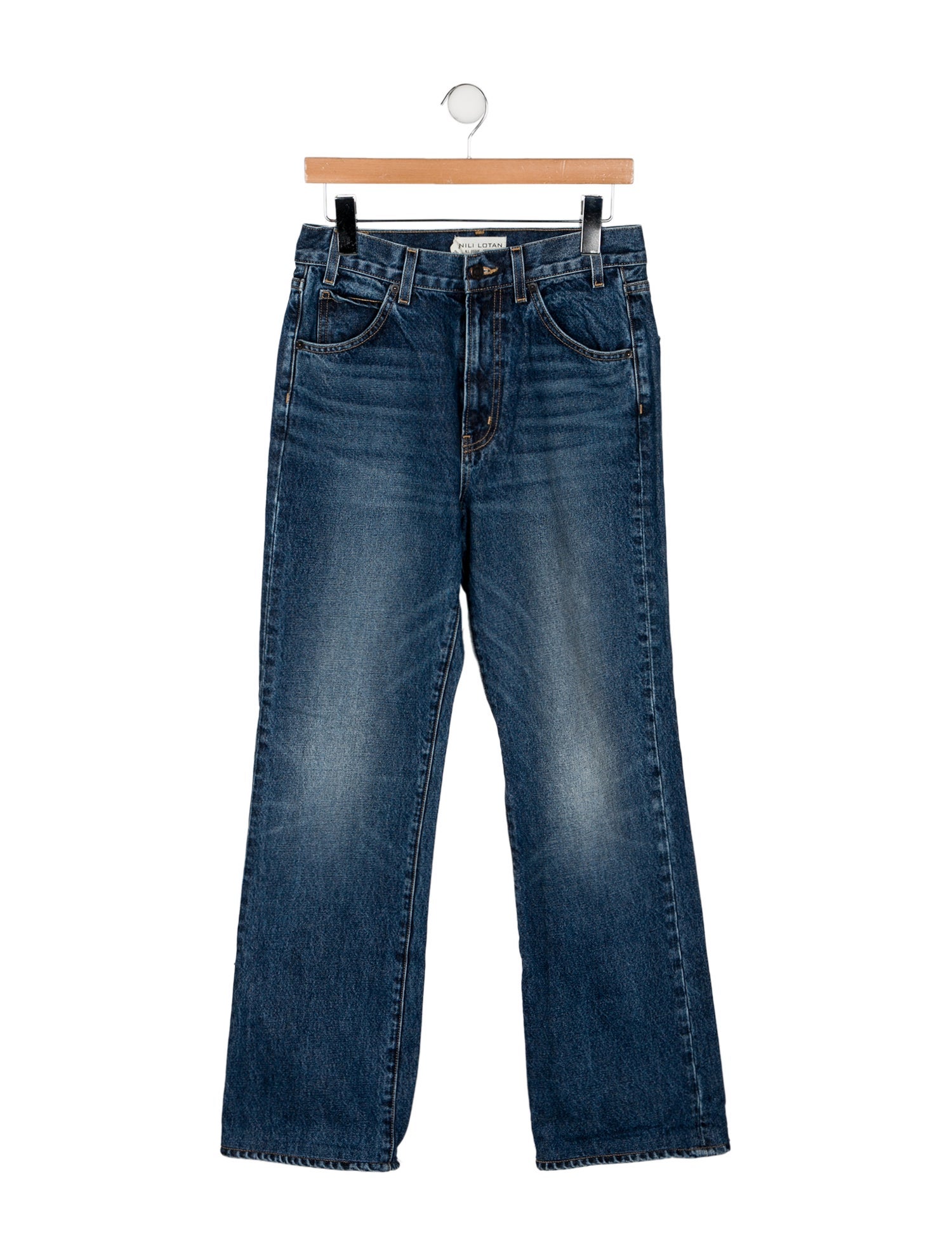 Nili Lotan High-Rise Wide Leg Jeans