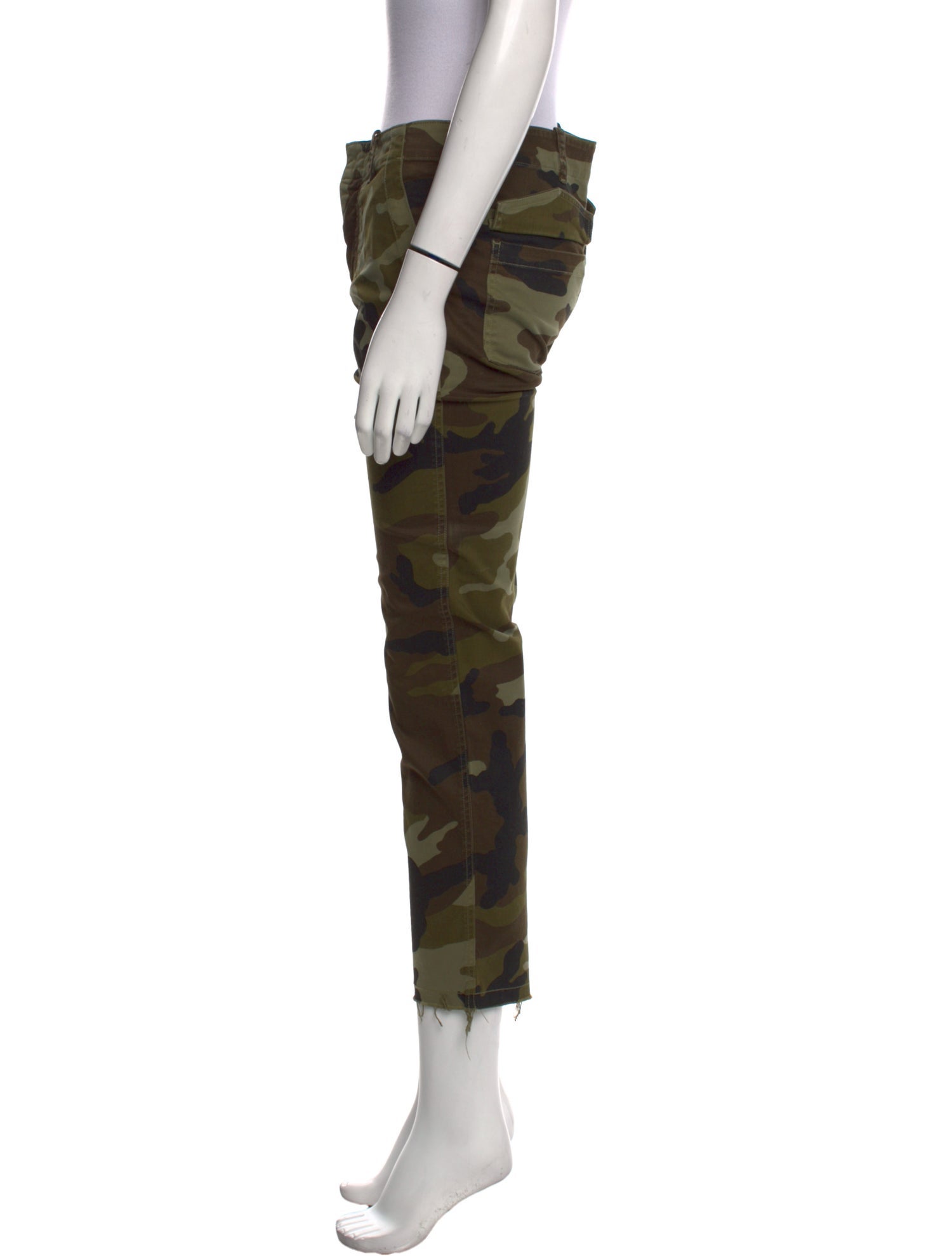 Nili Lotan Camouflage Print Straight Leg Pants