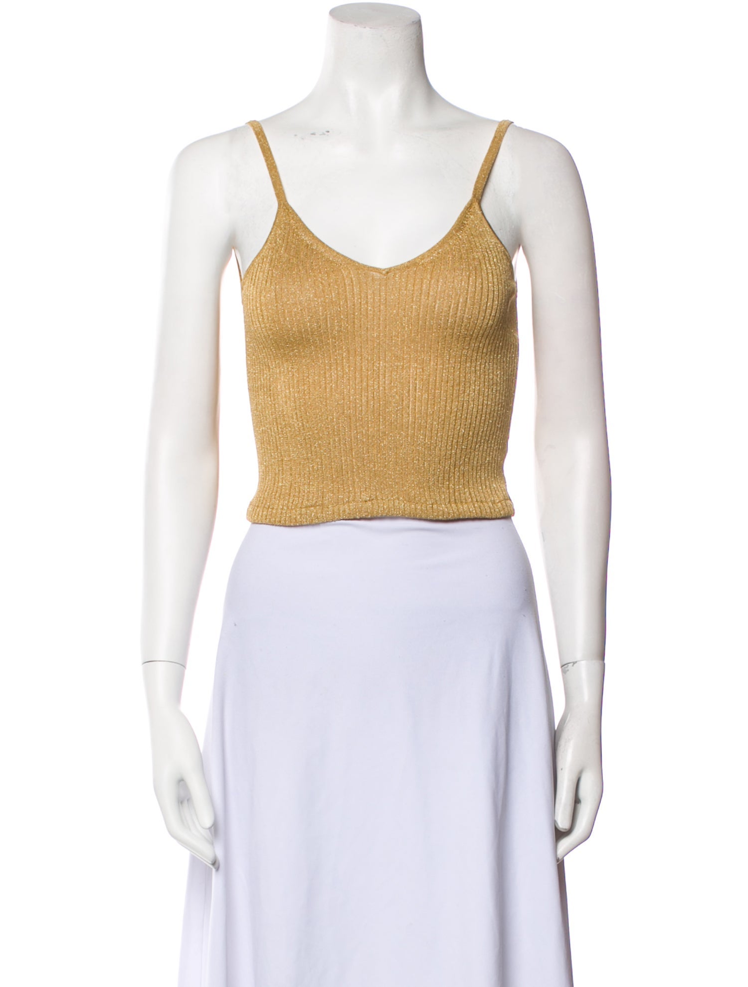 Nili Lotan Scoop Neck Sleeveless Crop Top