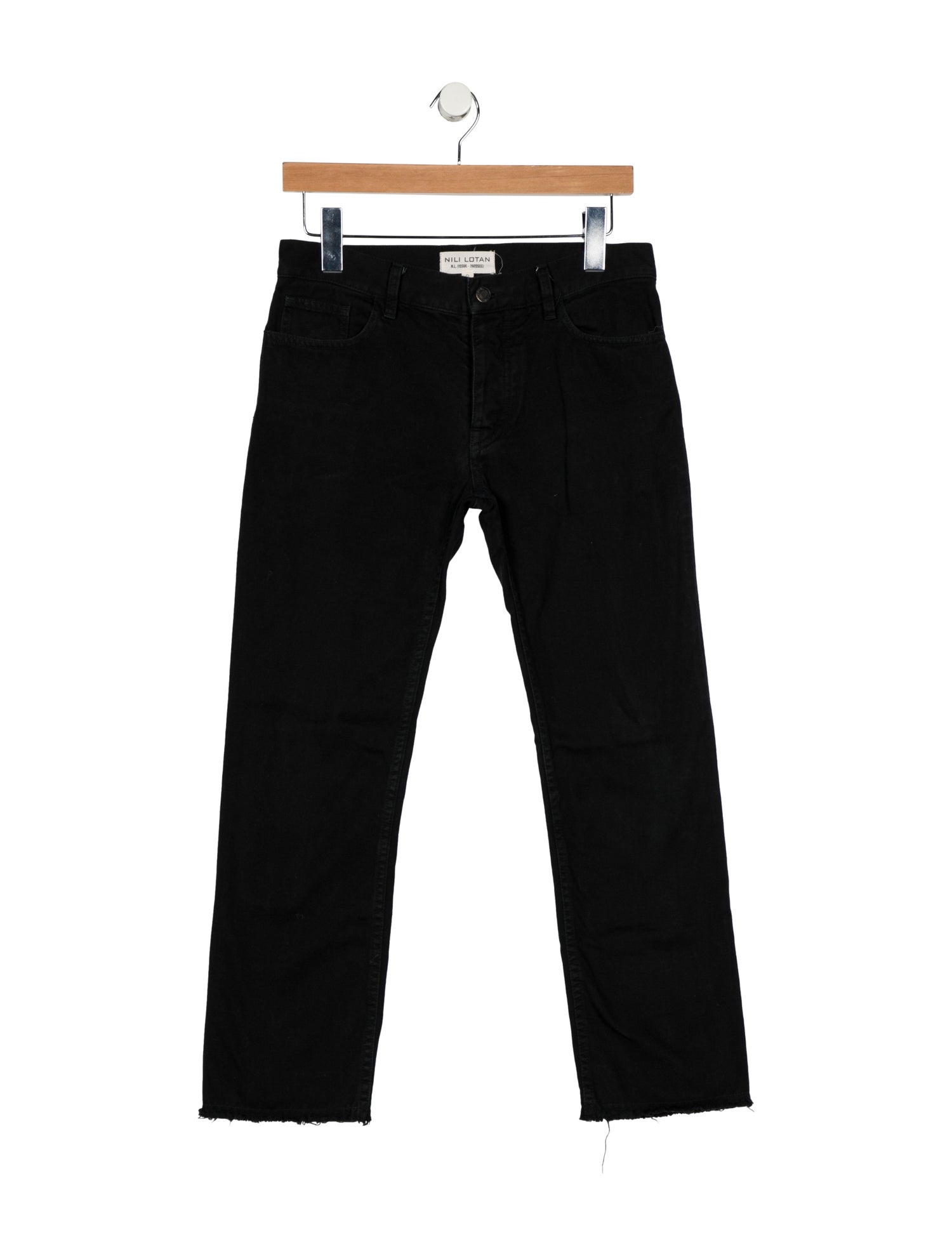 Nili Lotan Mid-Rise Straight Leg Jeans