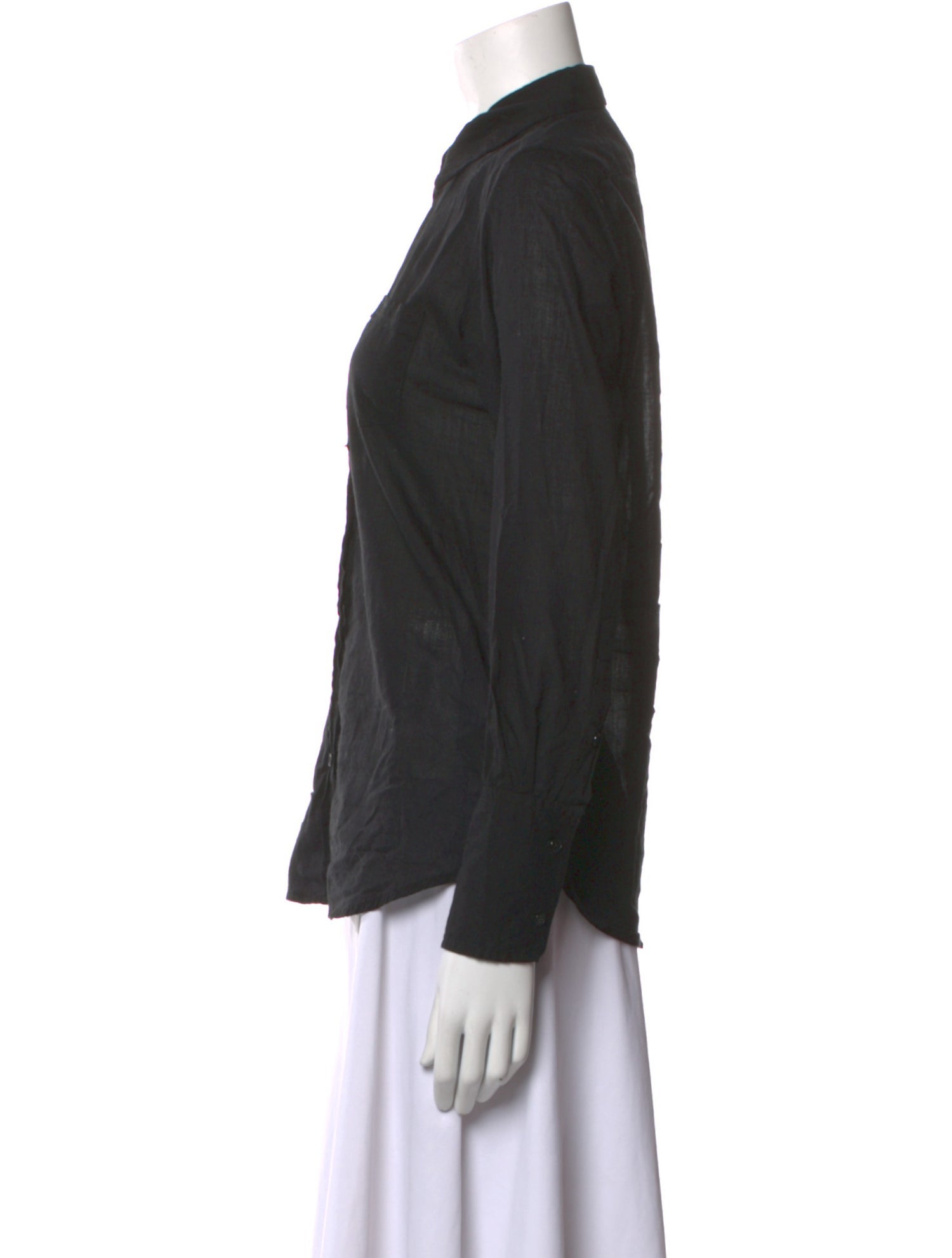 Nili Lotan Long Sleeve Button-Up Top