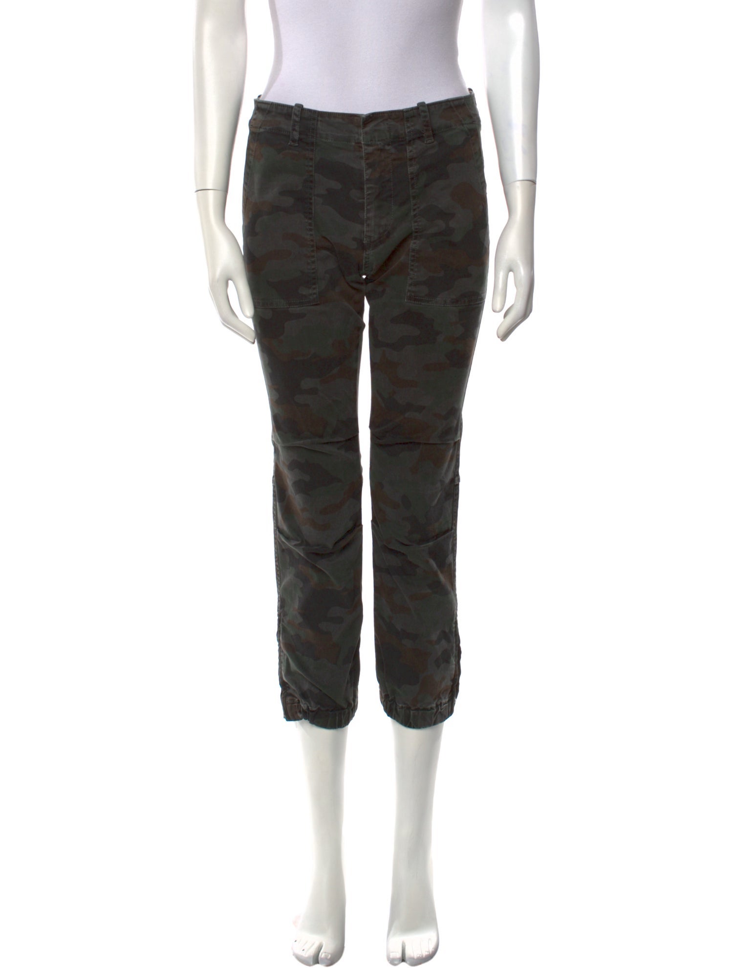 Nili Lotan Camouflage Print Skinny Leg Pants