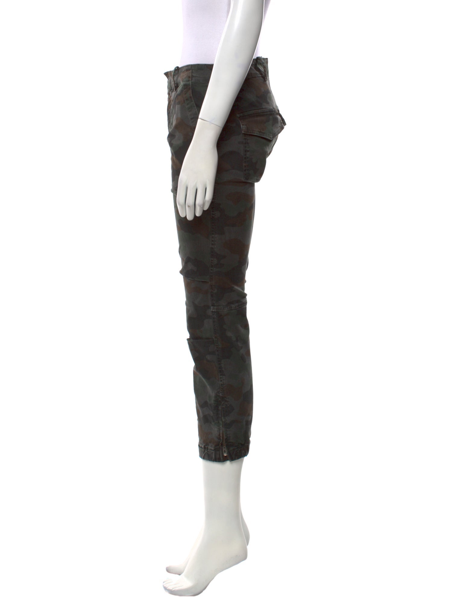 Nili Lotan Camouflage Print Skinny Leg Pants