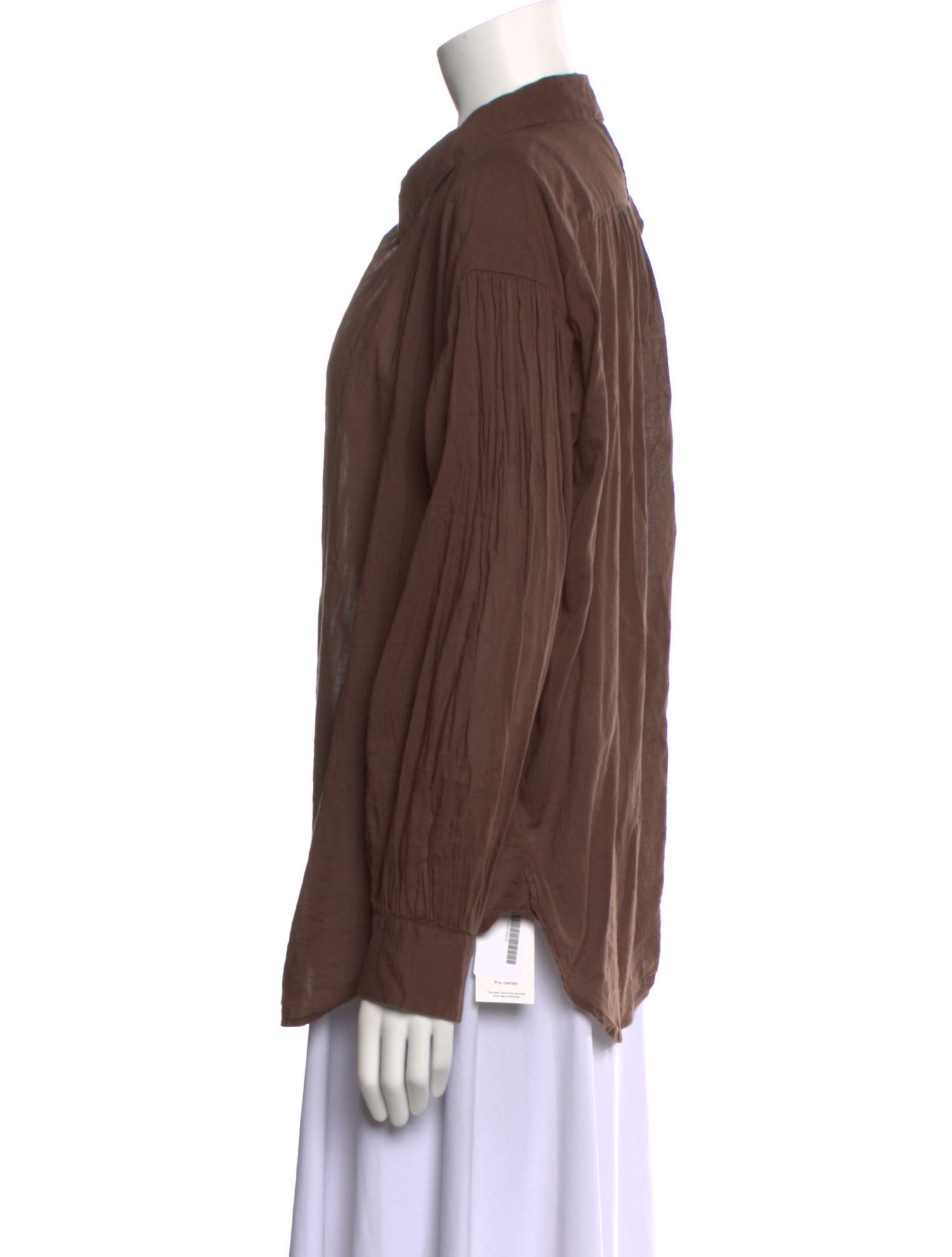 Nili Lotan Long Sleeve Button-Up Top