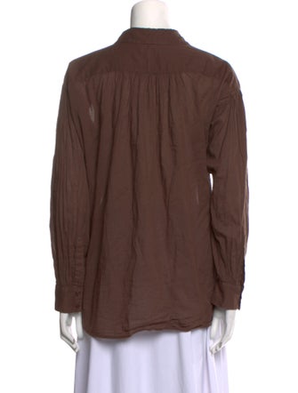 Nili Lotan Long Sleeve Button-Up Top