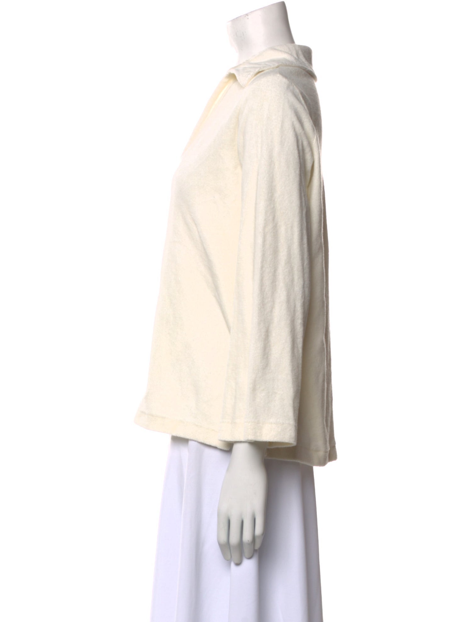 Nili Lotan V-Neck Three-Quarter Sleeve Blouse