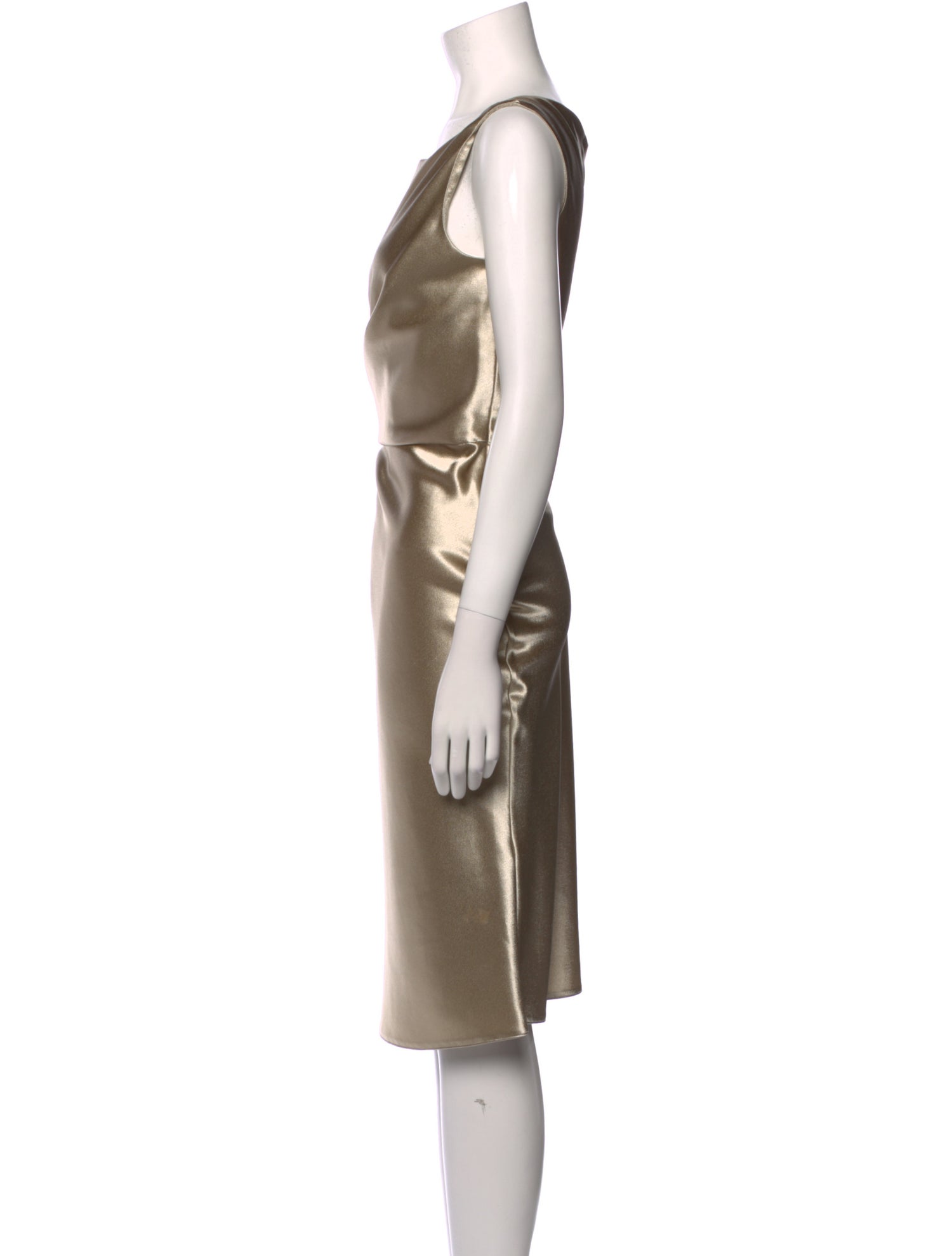 Nili Lotan Bateau Neckline Midi Length Dress