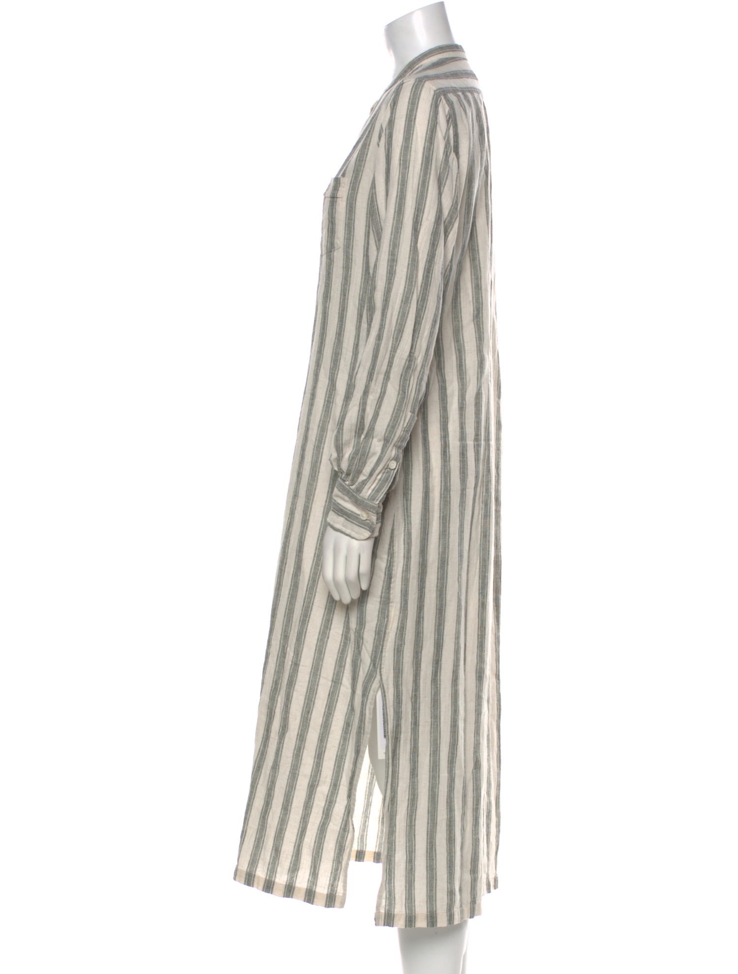 Nili Lotan Striped Midi Length Dress