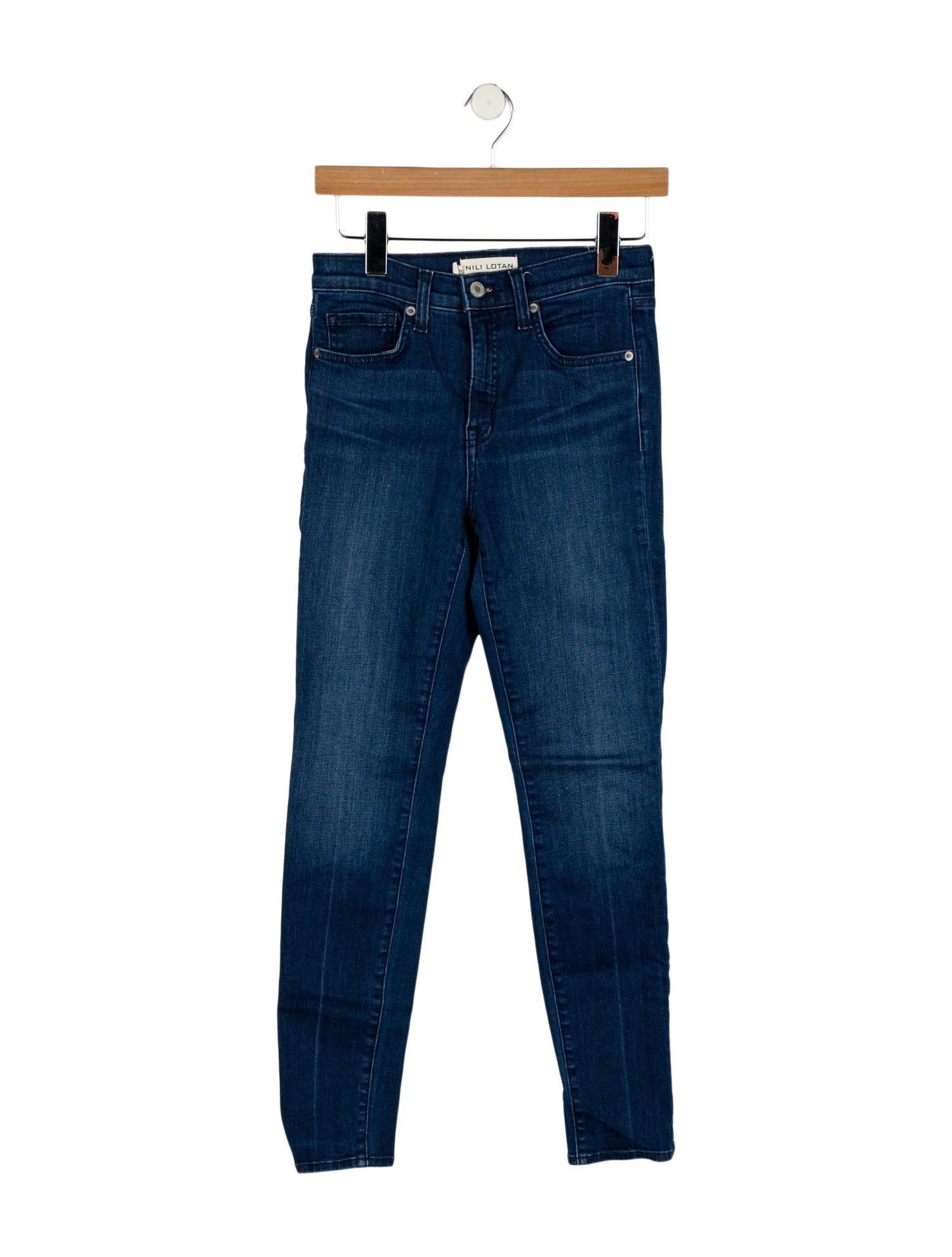 Nili Lotan Mid-Rise Skinny Leg Jeans