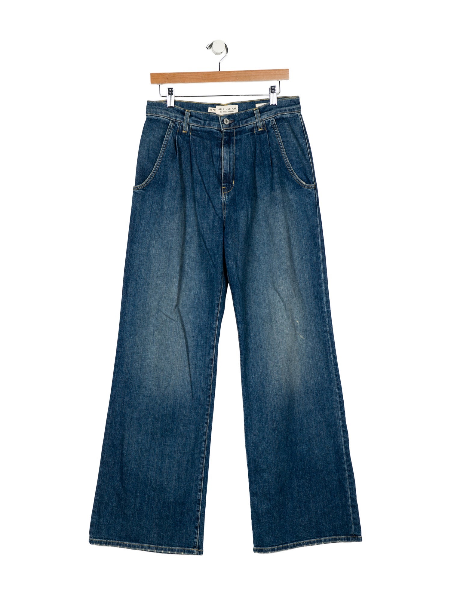 Nili Lotan High-Rise Wide Leg Jeans