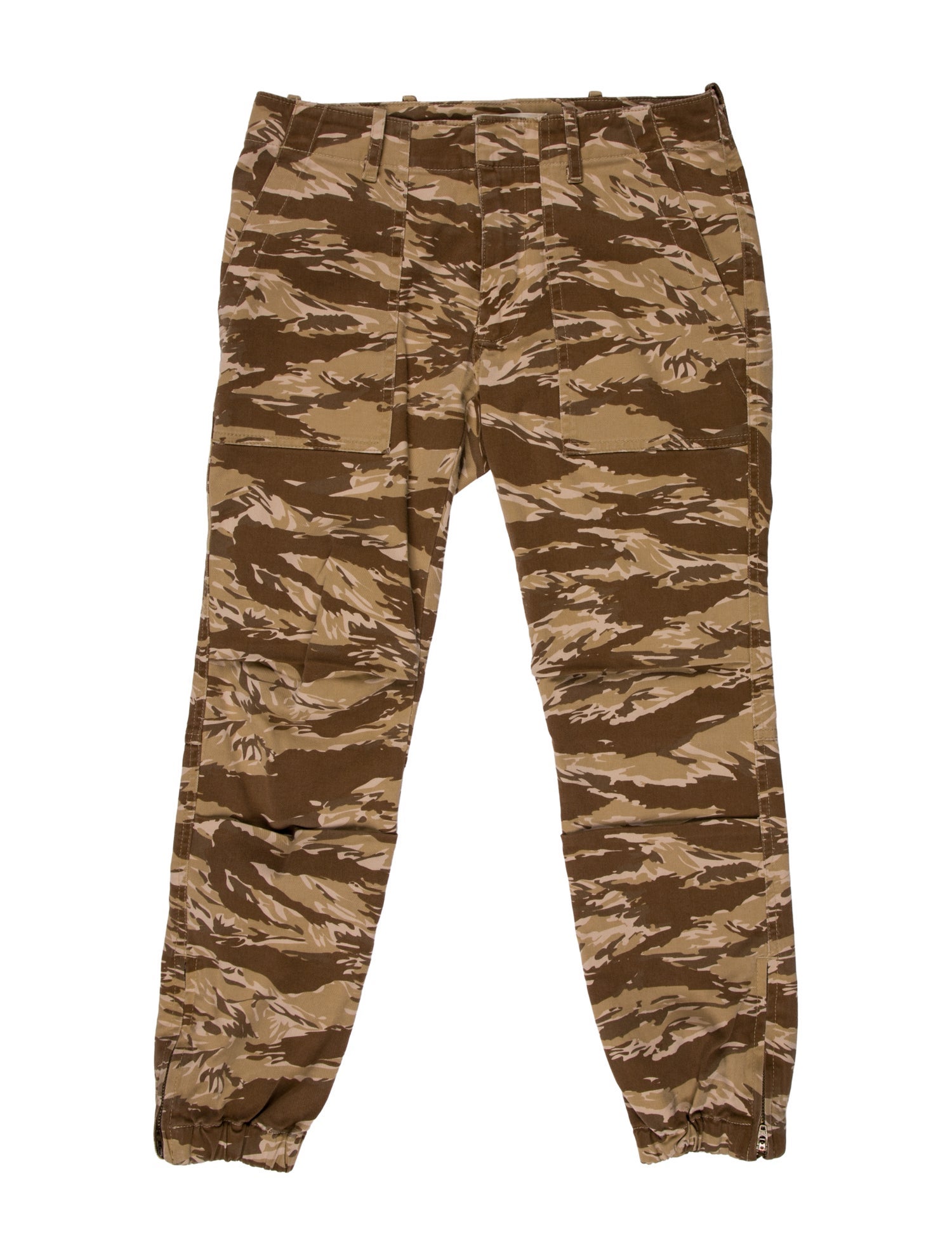 Nili Lotan Camouflage Print Skinny Leg Pants