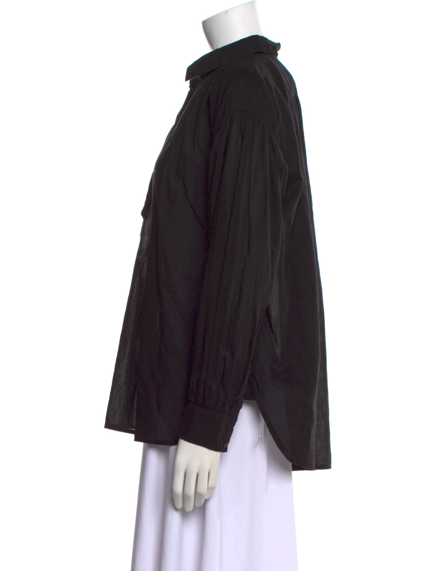 Nili Lotan Long Sleeve Button-Up Top