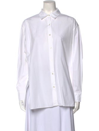 Nili Lotan Long Sleeve Button-Up Top